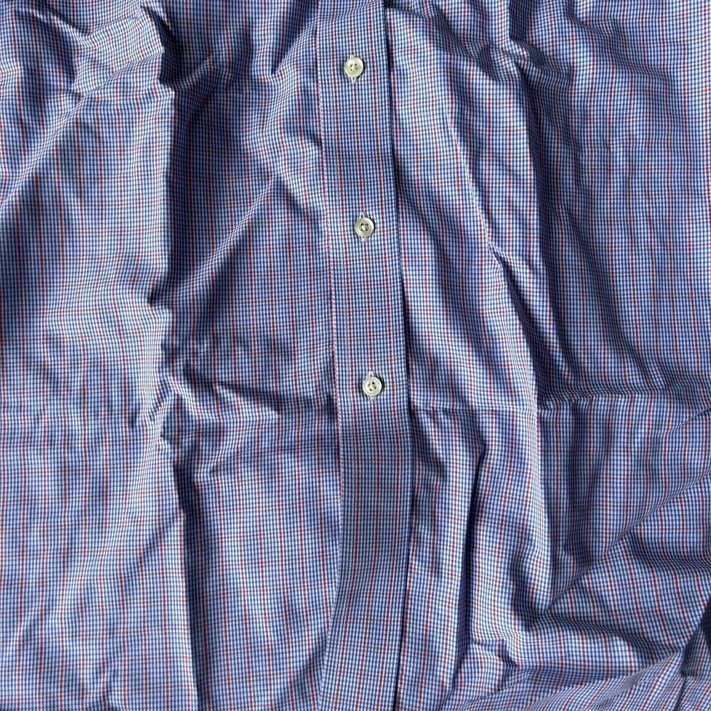 Brooks Brothers 346 Shirt 16.5 4/5 Men's Blue The Original Polo Shirt All Cotton - Picture 12 of 12